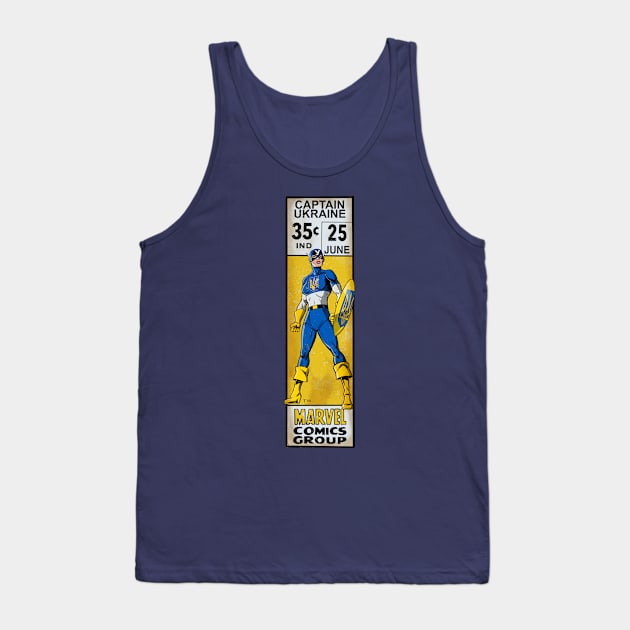 Captain Ukraine corner box - f Tank Top by ThirteenthFloor